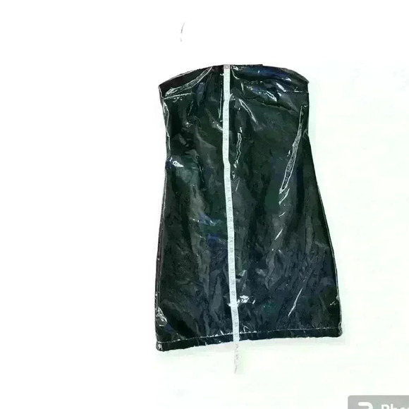 NWT Secrets Womens Patent Leather Bodycon Dress with Spaghetti Straps Size Large - Picture 6 of 9